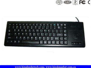 Plastic Integrated Industrial Computer Keyboard built with laptop style key and Trackball