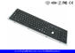 Rugged Panel Mount Black Metal Keyboard With Trackball Function Keys And Number Keypad