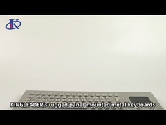 ইন্ডাস্ট্রিয়াল প্যানেলমাউন্ট ওয়াটারপ্রুফ ভেন্ডালপ্রুফ স্পর্শপ্যাড সহ স্টেইনলেস স্টীল ধাতু কীবোর্ড