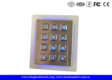 কেনা অ্যাক্সেস কন্ট্রোল সিস্টেম জন্য IP65 রেট স্টেইনলেস স্টীল কীপ্যাড 3X4 কীপ্যাড online manufacture