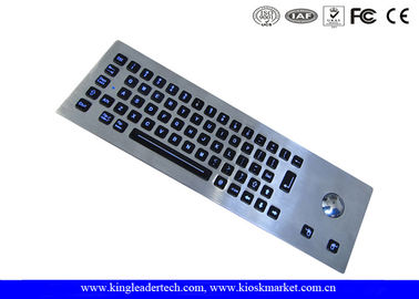 কেনা ট্র্যাকবল, 64-কি সহযোগে LED backlight শিল্প স্টেইনলেস স্টীল কীবোর্ড online manufacture