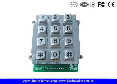 কেনা 12 কি নীল backlight, ভানড্ল প্রমাণ কীপ্যাড 9 পিন সংযোগকারী সঙ্গে দস্তা খাদ মেটাল কীপ্যাড online manufacture