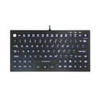 Compact Design Washable Cleanable Antivirus Disinfectable Medical Keyboard with 12 Function Keys and FSR Mouse