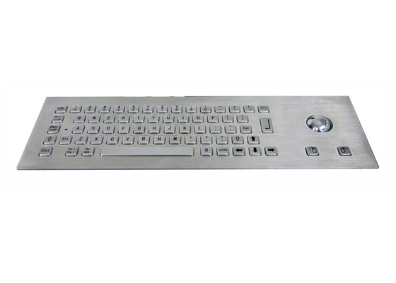 কেনা ট্র্যাকবল 64 কী সহ IP65 ব্রাশড এসএস মেটাল ইন্ডাস্ট্রিয়াল কীবোর্ড online manufacture