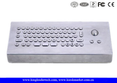 কেনা ট্র্যাকবল সহ মাজা স্টেইনলেস স্টীল USB শিল্প কীবোর্ড online manufacture
