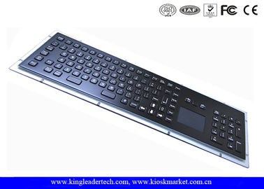 কেনা টাচপ্যাড এবং ফাংশন কী এর মাধ্যমে IP65 ব্ল্যাক ইন্ডাস্ট্রিয়াল মেটাল কিয়স্ক কীবোর্ড online manufacture