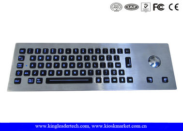 কেনা শক্তসমর্থ IP65 দীপ্ত মেটাল কীবোর্ড ট্র্যাকবল সঙ্গে স্বনির্ধারিত online manufacture