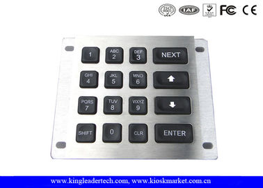 কেনা 16 কী-সমুহ IP65 নেতৃত্বাধীন দীপ্ত Blacklit মেটাল কীপ্যাড প্যানেল মাউন্ট জন্য তিরস্কার করা online manufacture