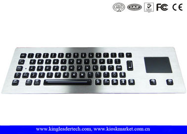 Illuminated industrial pc keyboard with integrated Touchpad , ruggedized keyboard
