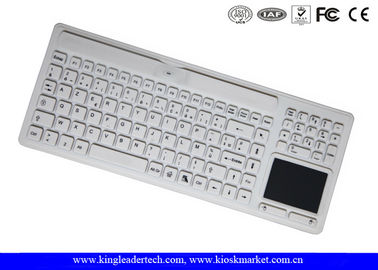 Logo Customizable Wireless Silicone Keyboard Waterproof With Touchpad / Numpad