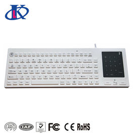 Waterproof Backlit Silicone Keyboard 2- In -1 Touchpad Number Pad USB PS/2 Interface