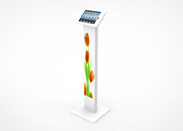 Cold Rolled Steel Ipad Kiosk Stand Freestanding Holder Powder Coated Finish