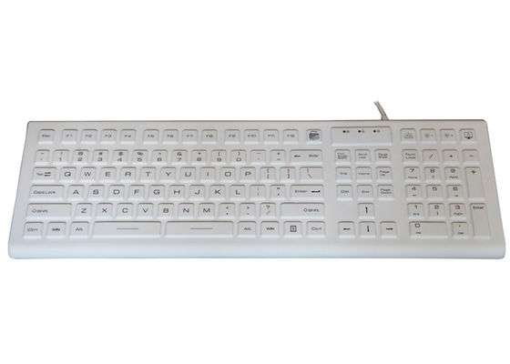 Optional Backlight 100mA Waterproof Silicone Keyboard IP68 PS2 USB